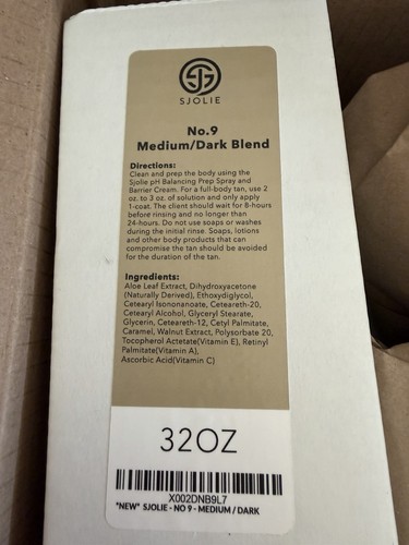 Sjolie spray tan solution - tan,